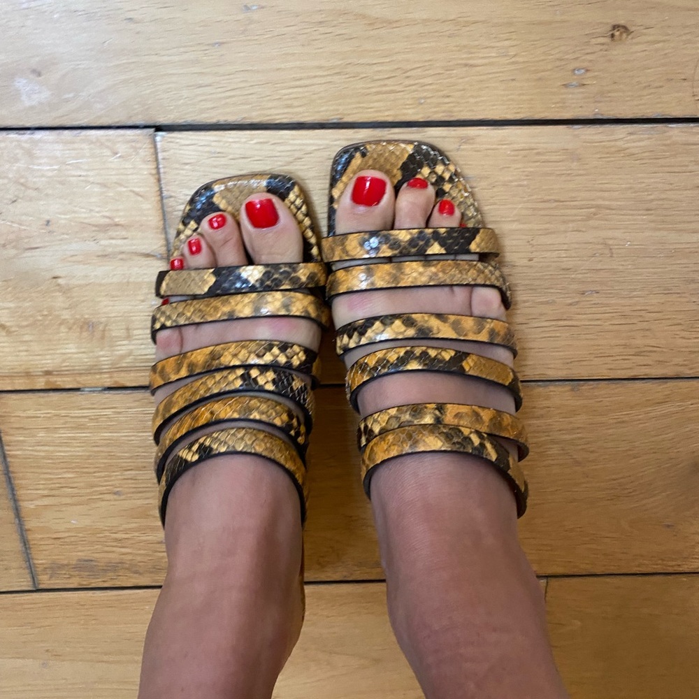 Miista snake effect leather sandal size 37 - Picture 6 of 6